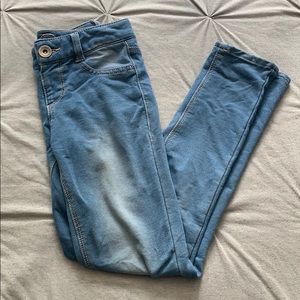 Lightwash girls jeggings